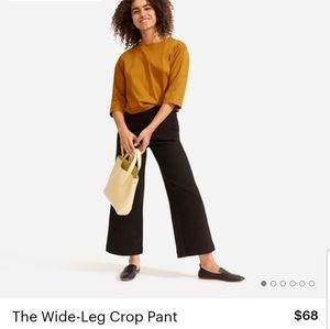 Everlane wide leg crop pant